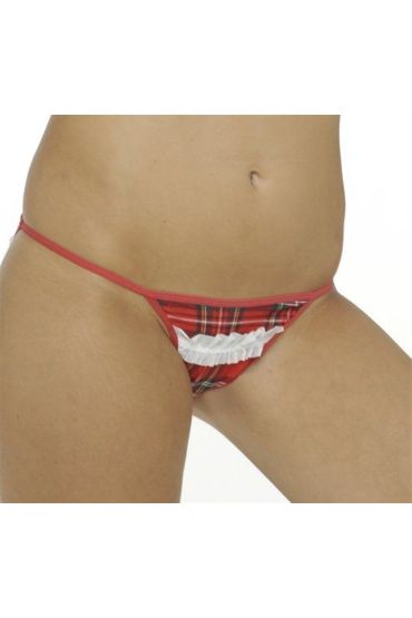 TP120618 Ekose Fırfırlı İç Çamaşırı