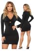 Önden Bağlı Mini Elbise