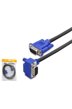 Vga Kablo L Tip 1.5 M - Siyah Mavi HN4485