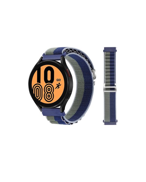 Watch 20mm Kr410 Kumaş Kordon - Lacivert-yeşil