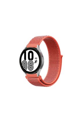  Galaxy Watch 4 Hasırlı Cırtcırtlı Kordon - Tcu