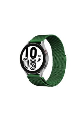  Galaxy Watch 4 Metal Mıknatıslı Kordon - Haki Yeşil