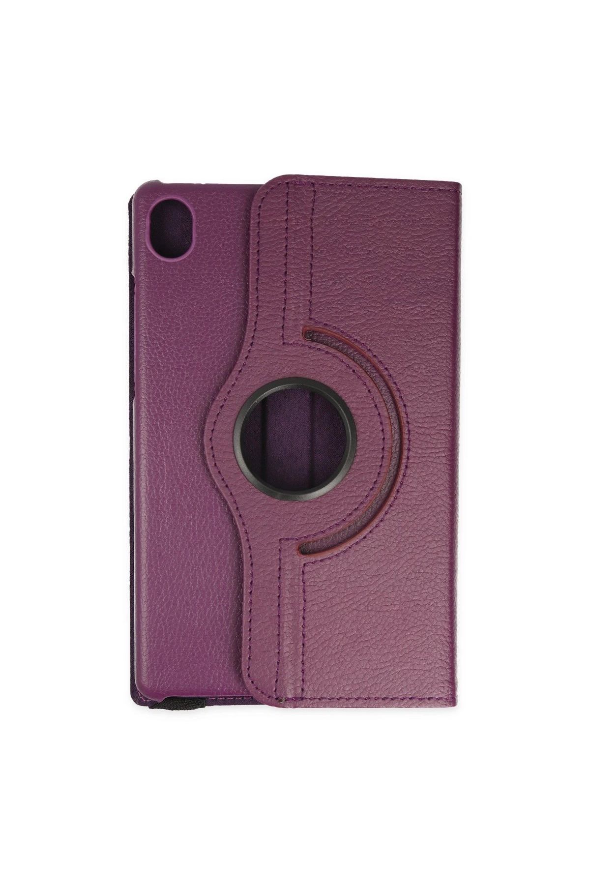 Lenovo Tab M8 Kılıf 360 Tablet Deri Kılıf - Mürdüm