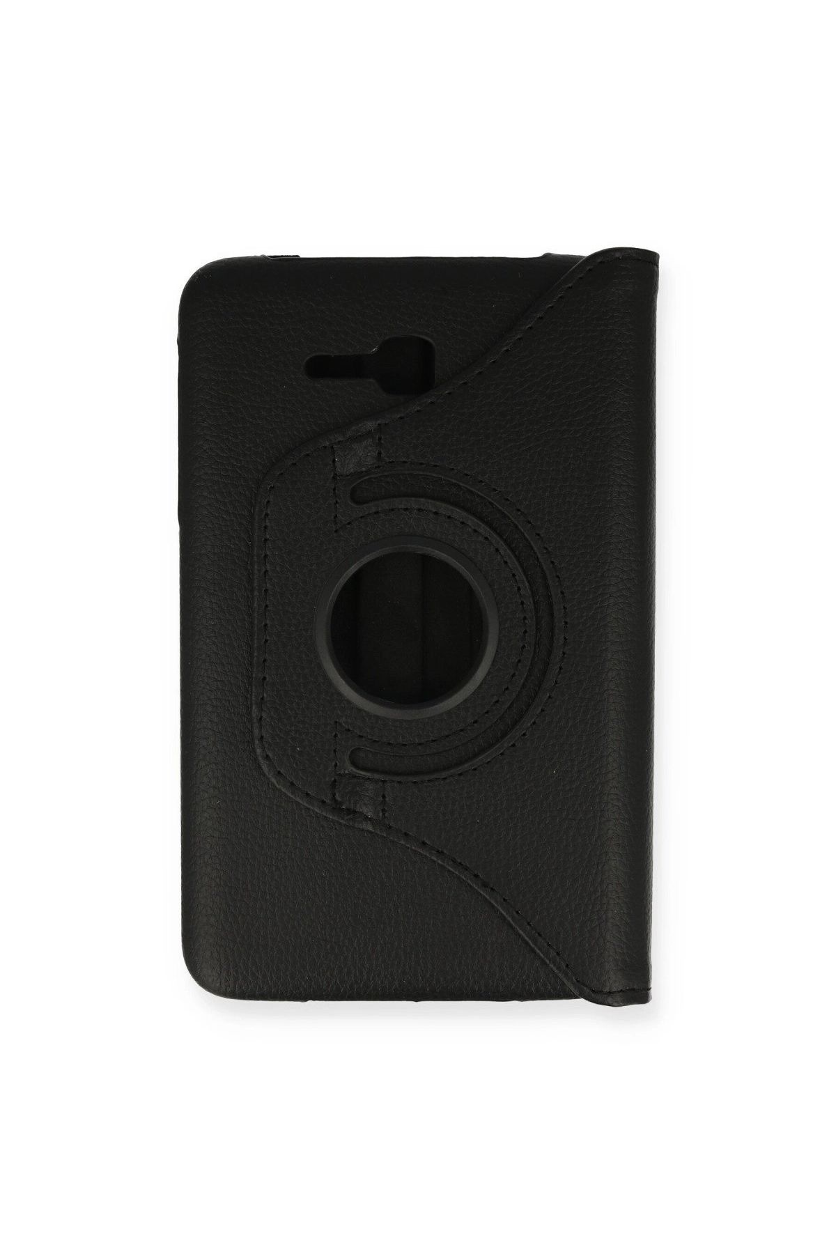  Galaxy T110 / T113 Tab 3 Lite 7 Kılıf 360 Tablet Deri Kılıf - Siyah