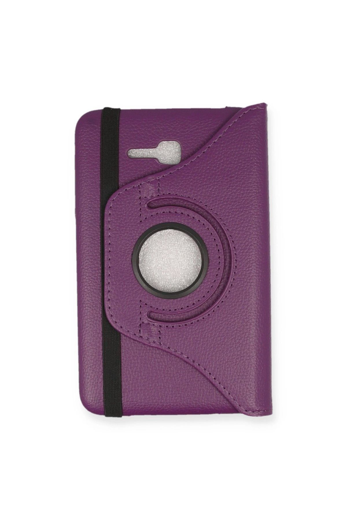  Galaxy T110 / T113 Tab 3 Lite 7 Kılıf 360 Tablet Deri Kılıf - Mürdüm