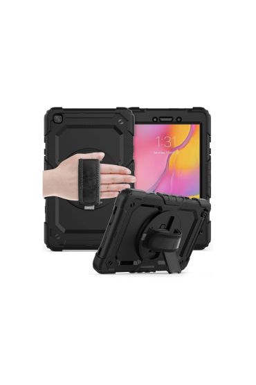  Galaxy T290 Tab A 8 Kılıf Pars Tablet Kapak - Siyah