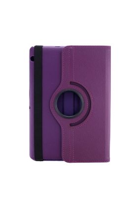 Huawei Mediapad T3 10 / 9.6 Kılıf 360 Tablet Deri Kılıf - Mürdüm