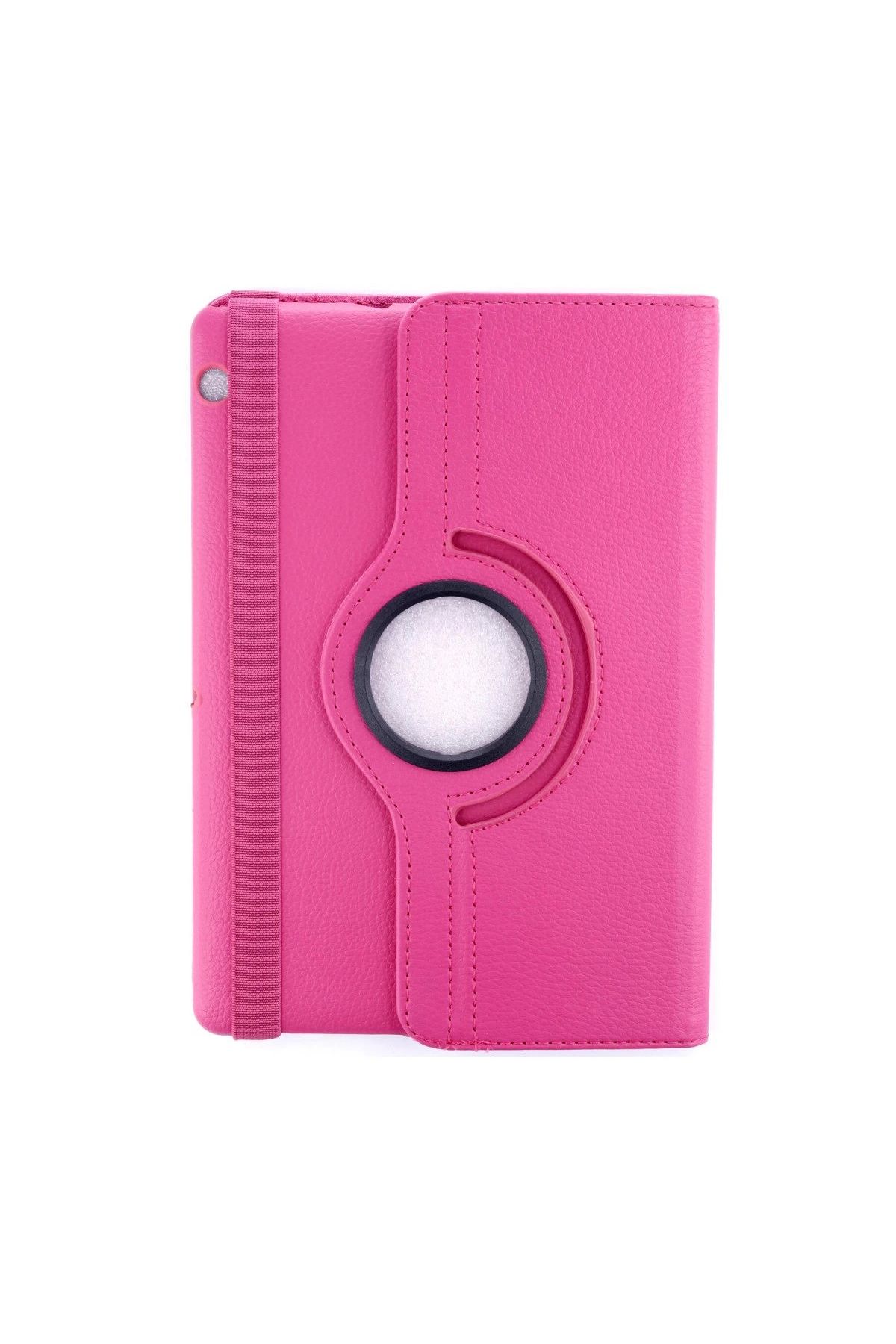 Huawei Mediapad T3 10 / 9.6 Kılıf 360 Tablet Deri Kılıf - Pembe