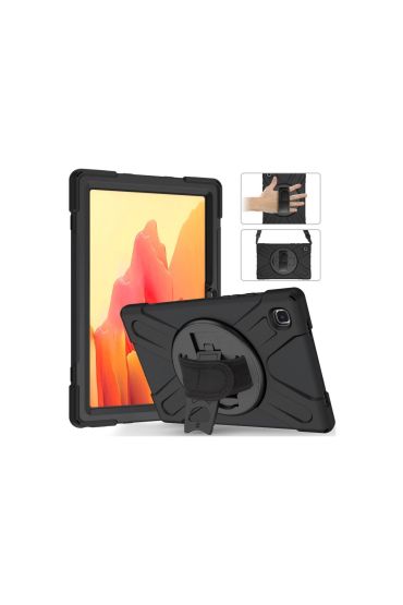  Galaxy T220 Tab A7 Lite 8.7 Kılıf Amazing Tablet Kapak - Siyah