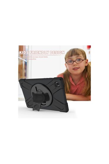  Galaxy T220 Tab A7 Lite 8.7 Kılıf Amazing Tablet Kapak - Siyah