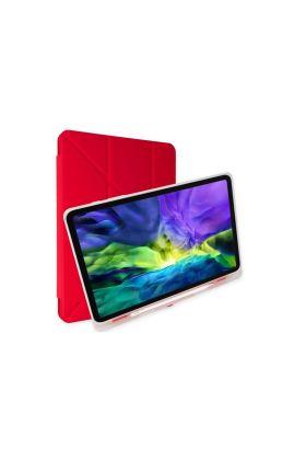  Galaxy X200 Tab A8 10.5 Kılıf Kalemlikli Mars Tablet Kılıfı - Kırmızı