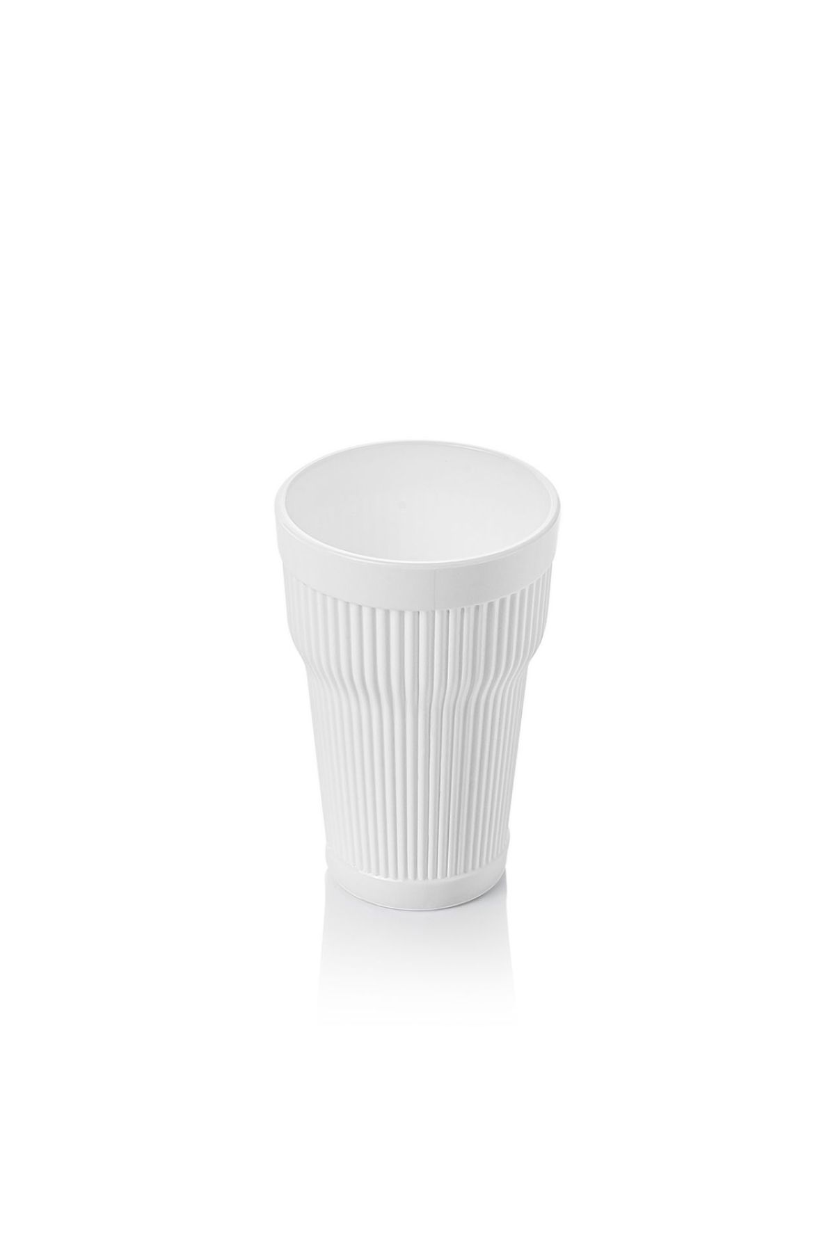 Akrilik Beyaz Tekli Uzun Bardak & Su Meşrubat Bardağı 400 ml ( Cam Değildir ) - Glasses - Cosmedrome