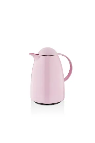 1 LT Isı Yalıtımlı Çay Ve Soğuk Su Termosu Soft Pembe (12 Saat Sıcak Tutar& İçi Camdır) - 1 LT Thermos - Cosmedrome