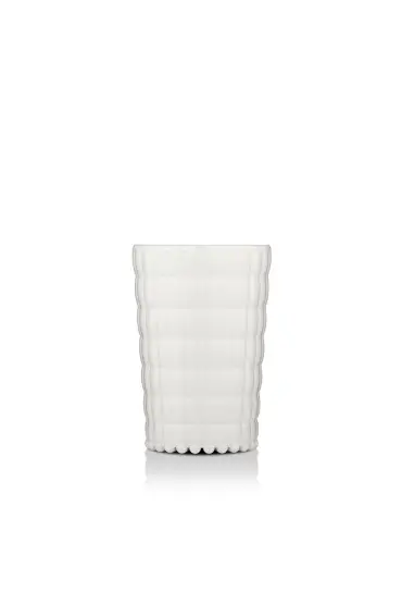 Akrilik Beyaz Tekli Kısa Bardak & Su Meşrubat Kahve Yanı Bardağı 400 ml ( Cam Değildir ) - Bardaklar - Cosmedrome