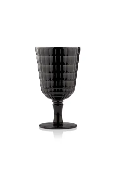 Akrilik Siyah Tekli Kadeh & Su Meşrubat Kahve Yanı Bardağı 450 ml ( Cam Değildir ) - Glasses - Cosmedrome