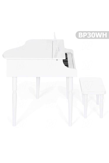Çocuk için Ahşap Piyano BP30WH nota sehpası ve tabure Hediyeli - Children's Instruments - Cosmedrome