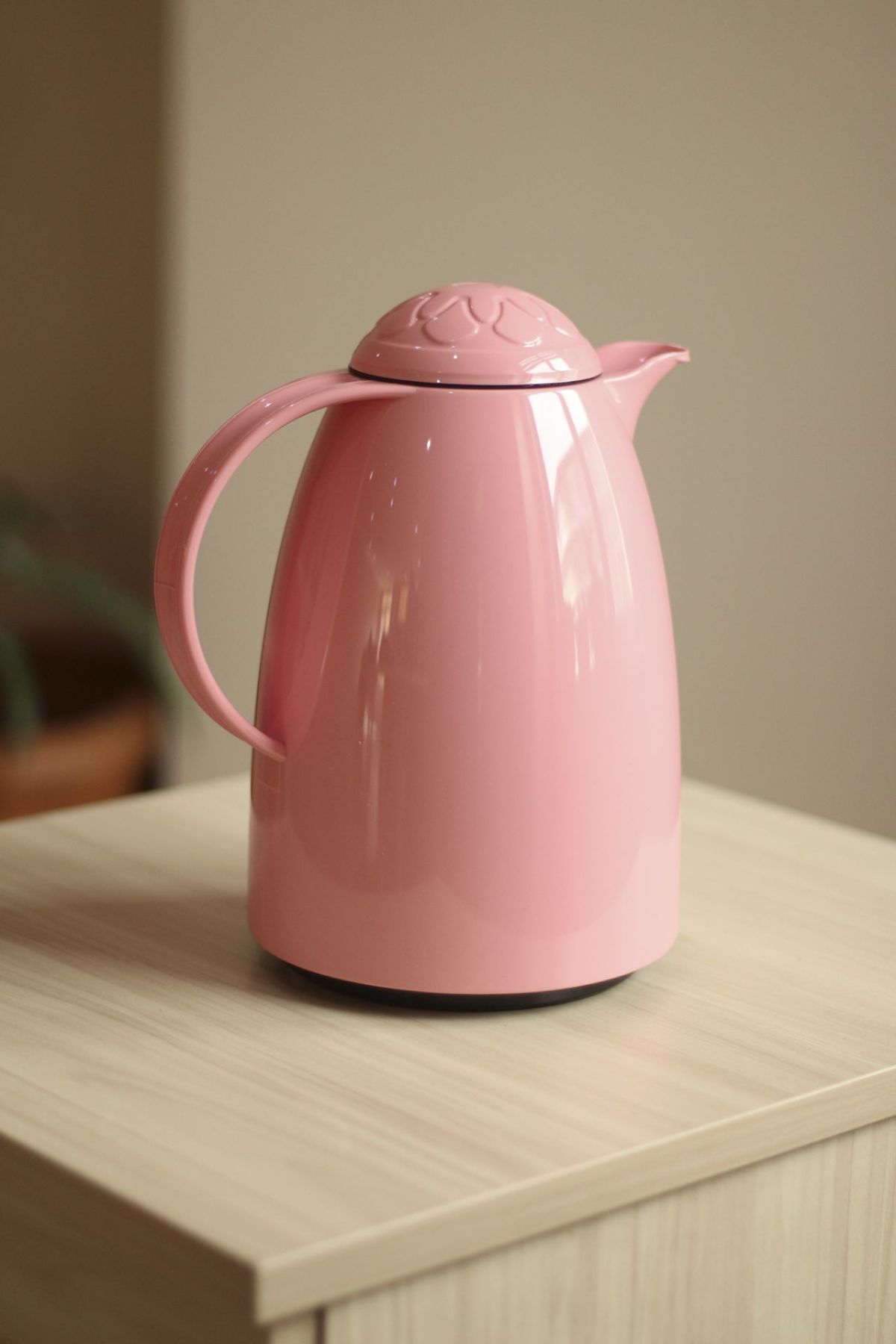 1 LT Isı Yalıtımlı Çay Ve Soğuk Su Termosu Soft Pembe (12 Saat Sıcak Tutar& İçi Camdır) - 1 LT Termos - Cosmedrome