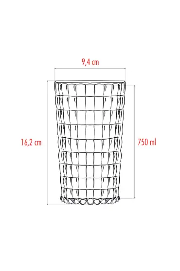 Akrilik Beyaz Tekli Uzun Bardak & Su Meşrubat Bardağı 750 ml ( Büyük Boy & Cam Değildir ) - Bardaklar - Cosmedrome