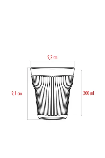 Akrilik Mürdüm Tekli Kısa Bardak & Su Meşrubat Kahve Yanı Bardağı 300 ml ( Cam Değildir ) - Bardaklar - Cosmedrome