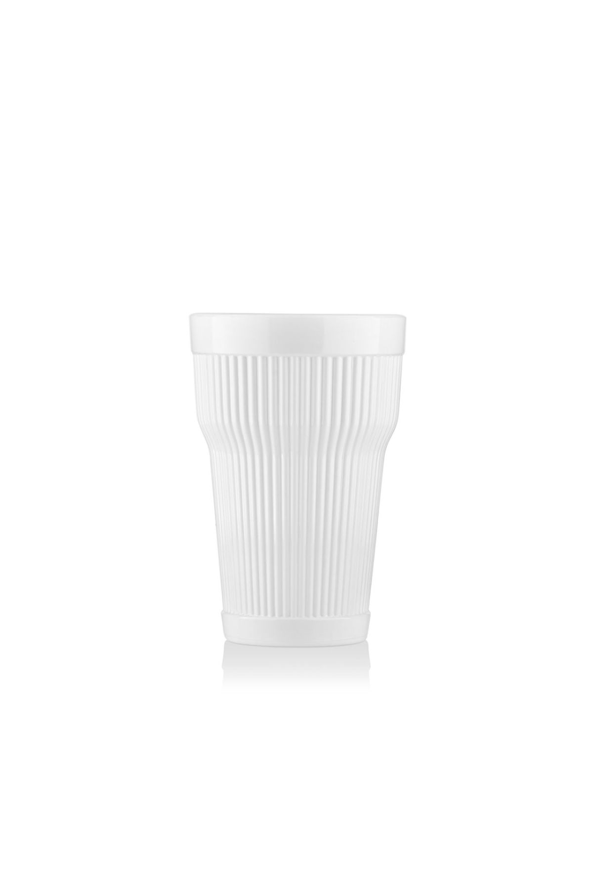 Akrilik Beyaz Tekli Uzun Bardak & Su Meşrubat Bardağı 400 ml ( Cam Değildir ) - Glasses - Cosmedrome
