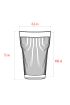Akrilik Mürdüm Tekli Uzun Bardak & Su Meşrubat Bardağı 400 ml ( Cam Değildir ) - Bardaklar - Cosmedrome