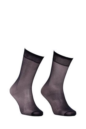 Müjde İnce Dizaltı Çorap 20 den 004 | Siyah