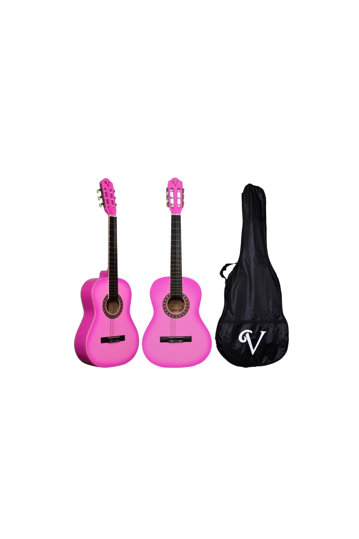 Victoria Klasik Gitar Seti Kılıf ve Pena Hediyeli 3/4 CG160PNK - Musical Instruments for Kids - Cosmedrome