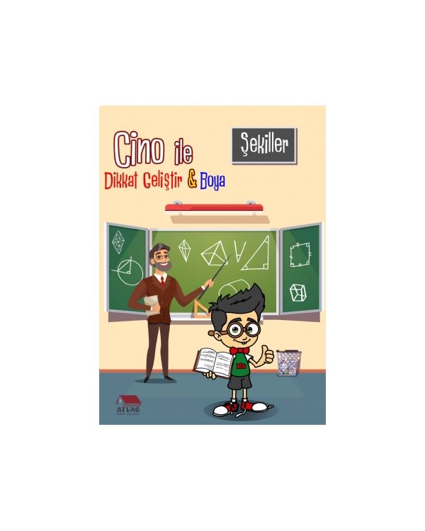 Cino ile Dikkat Geliştir & Boya - Şekiller - Çocuk Kitapları - Cosmedrome