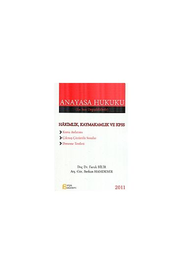 Anayasa Hukuku -En Son Değişikliklerle- Hakimlik, Kaymakamlık ve KPSS - Alan Bilgisi - ÖABT - Cosmedrome
