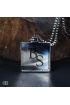 14 Şubat hediyesi Baş Harf ve Tarih Yazılı Kare Çelik Anahtarlık - Custom Necklaces - Cosmedrome