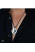 14 Şubat hediyesi Baş Harfli Kalpli Yuvarlak Çelik Kolye - 1110 - Custom Necklaces - Cosmedrome