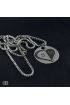 14 Şubat hediyesi Baş Harfli Kalpli Yuvarlak Çelik Kolye - 1110 - Tasarım Kolyeler - Cosmedrome