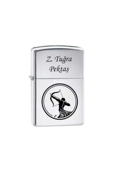 Yay Burcu Zippo Benzinli Çakmak - Custom Design Lighters - Cosmedrome