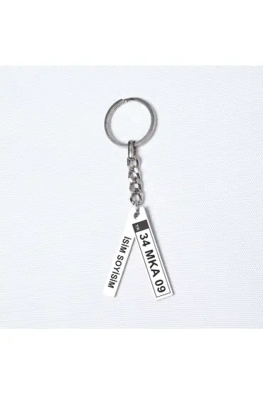 Kişiye Özel Mini One Plaka Anahtarlık - Design Keychains - Cosmedrome