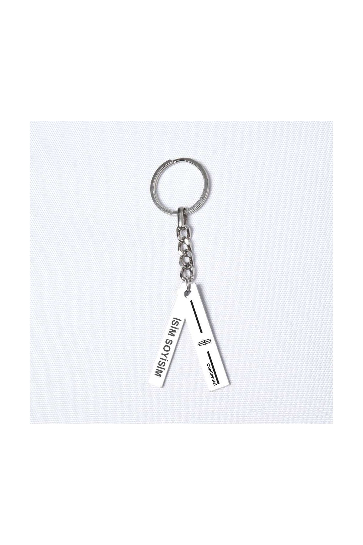 Kişiye Özel Lincoln Continental Plaka Anahtarlık - Design Keychains - Cosmedrome
