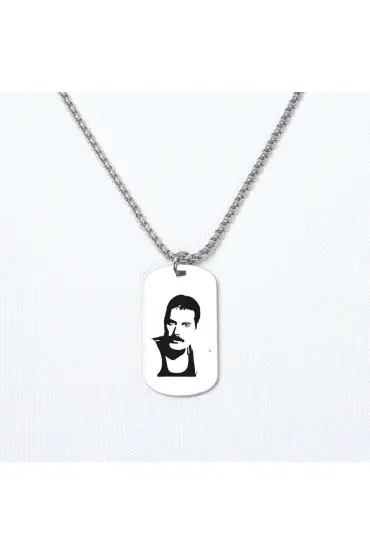 Freddie Mercury Asker Kolye, Kişiye Özel Çelik Asker Kolye - Custom Necklaces - Cosmedrome