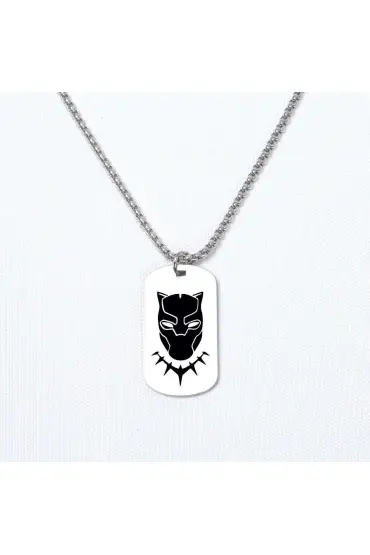 Black Panther Asker Kolye, Kişiye Özel Çelik Asker Kolye - Custom Necklaces - Cosmedrome
