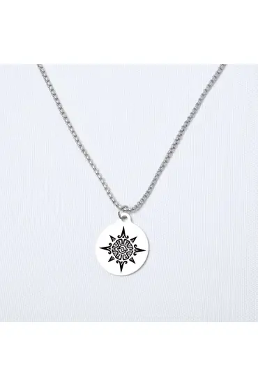 Yıldız Yuvarlak Çelik Kolye - Custom Necklaces - Cosmedrome