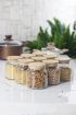 9 Lu Set Bambu Kapaklı Cam Kavanoz & Erzak Saklama Kabı 500 ml Küçük  Boy ( Vakum Kapak ) - Jar - Cosmedrome