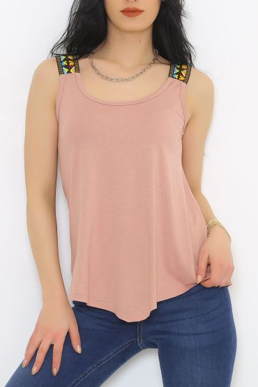 Penye Pamuklu Askılı Buluz