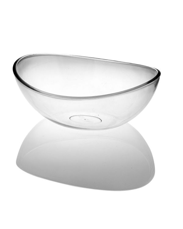 Akrilik Şeffaf Kaşıklı Salata Kasesi & Karıştırma Kabı 