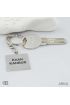 Acura Logolu Plaka Anahtarlık - Kişiye Özel Acura Plaka Kare Çelik Anahtarlık