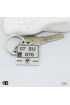 İkco Logolu Plaka Anahtarlık - Kişiye Özel İkco Plaka Kare Çelik Anahtarlık