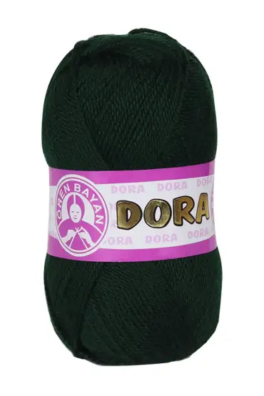 Ören Bayan Dora El Örgü İpi Koyu Yeşil 088