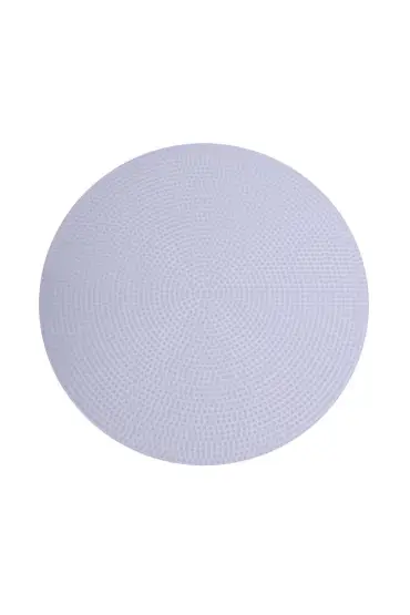   Plastik Çanta Kanvası Yuvarlak 29 cm | Beyaz