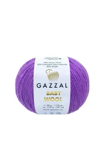 Gazzal Baby Wool El Örgü İpi | Menekşe 815