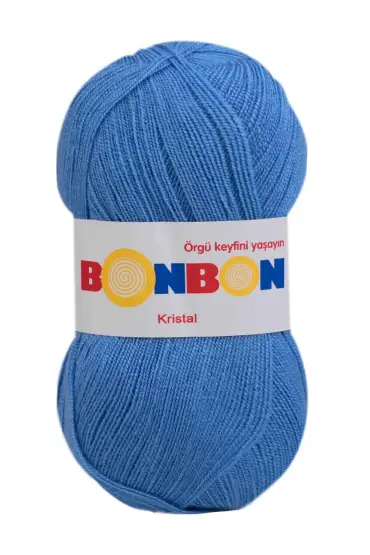 Bonbon Kristal El Örgü İpi  | Mavi 98236