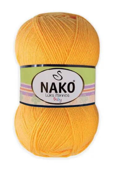 Nako Lüks Minnoş El Örgü İpi  | Koyu Sarı 3639