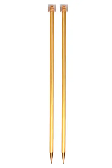 Sultan Renkli Metalik Örgü Şişi 35 Cm 9 mm