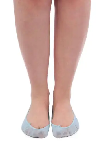 DayMod Dikişsiz Kadın Babet Çorap | Bebe Mavi